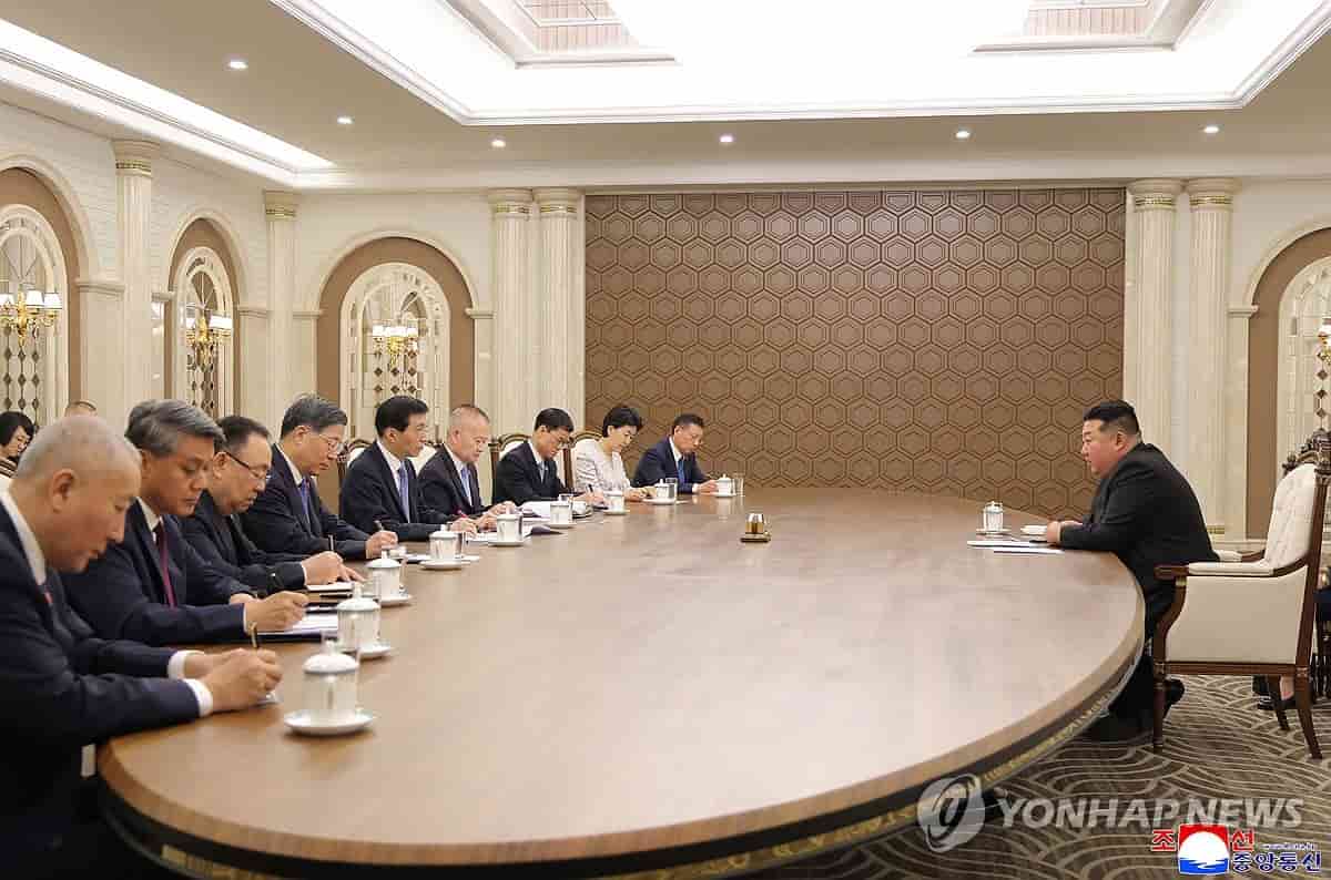 Kim Jong-un meets China's top political adviser in Pyongyang
