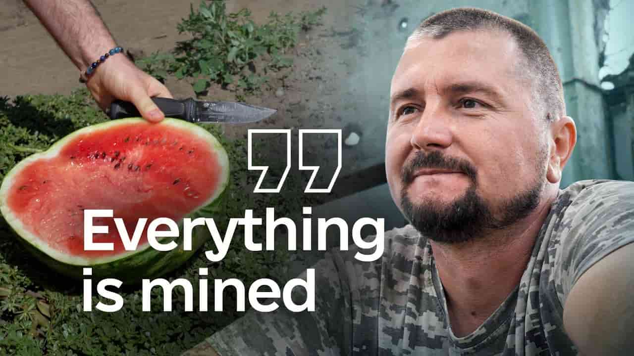 Ukrainian farmers harvest watermelons near front lines despite drone attacks