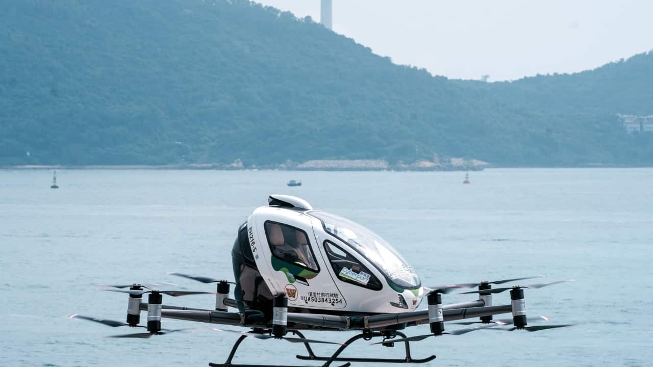 Hong Kong sees first flight of unmanned electric aircraft