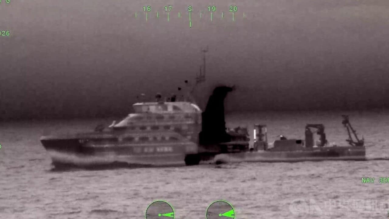 Chinese research ship spotted near Taiwan naval base