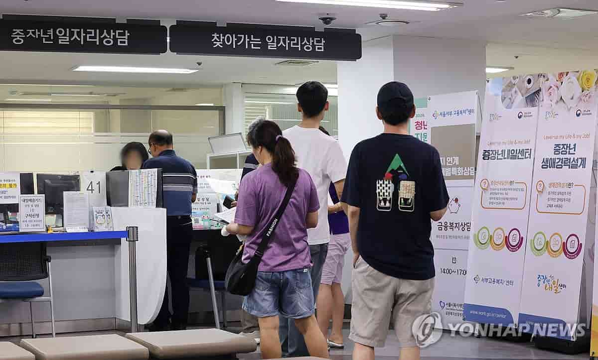 South Korea Adds 108,000 Jobs in July; Manufacturing Weak