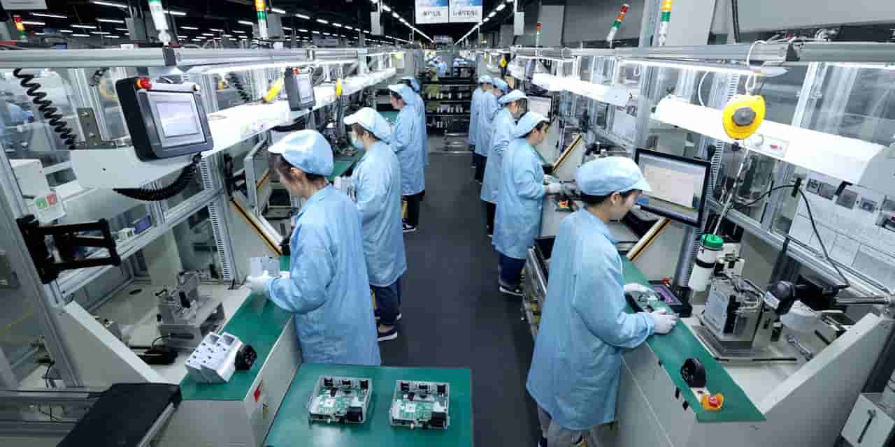 China Factory Activity Expands in June, Fueled by AI Product Demand