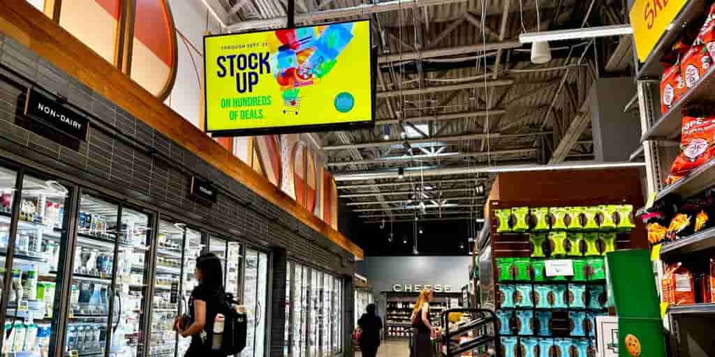 Retailers are installing digital ad screens in stores