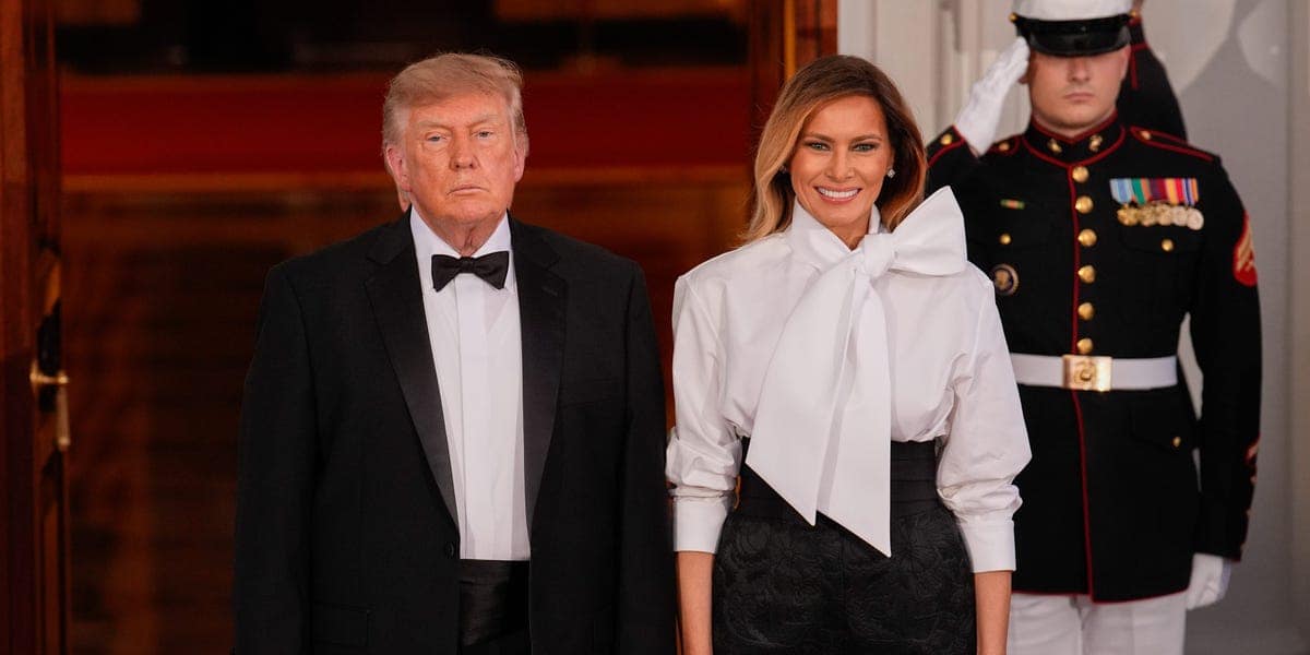 Melania Trump's public appearances and fashion during Trump's second term
