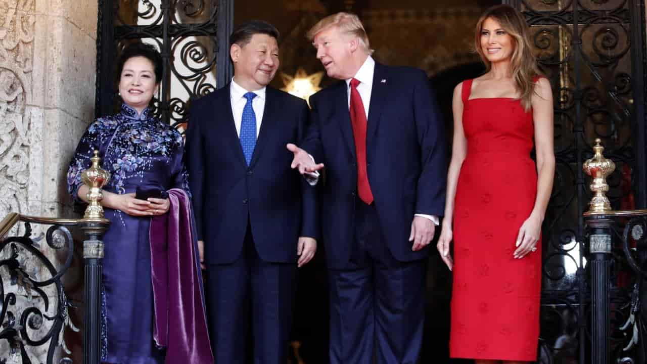 First ladies host events as Trump prepares to honor Xi