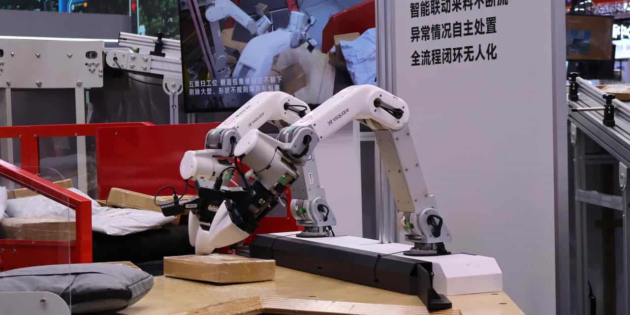 Chinese startup deploys robot arms for parcel sorting in logistics