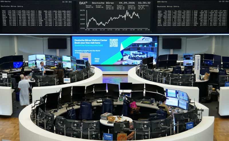 European shares slide to over-one-month lows as Brent crude breaches $100