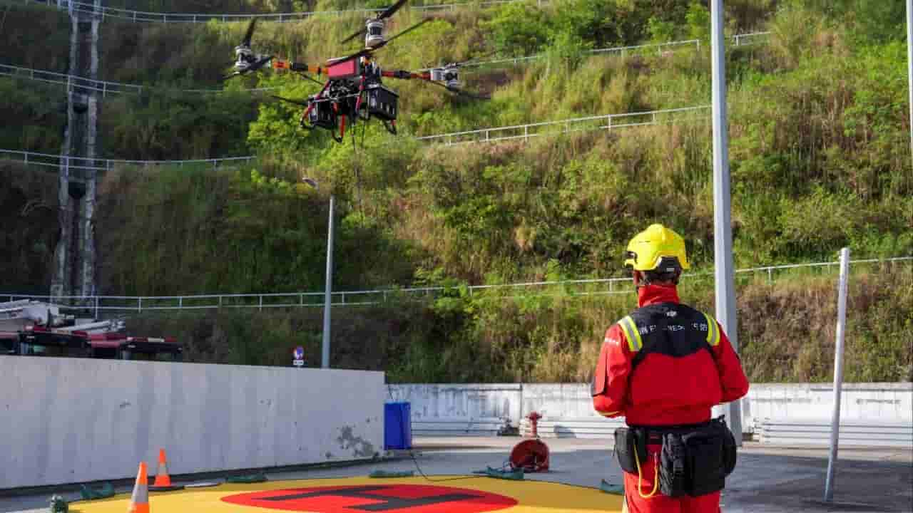 Hong Kong deploys AI drones to detect hill fires during festival