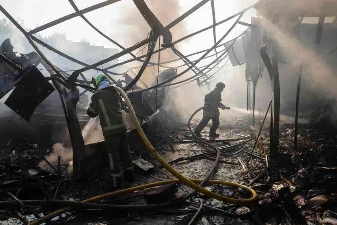 Russia launches massive air attack on Ukraine, killing 8 including children