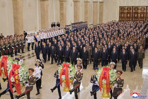 Kim Jong-un pays tribute to founder Kim Il-sung on 32nd death anniversary