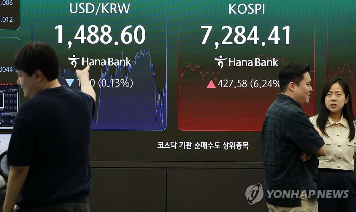 Seoul shares open sharply lower; KOSPI index triggers sell-side sidecar