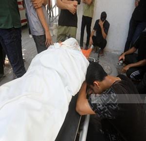 Two Palestinians killed in Israeli strike southwest of Gaza City