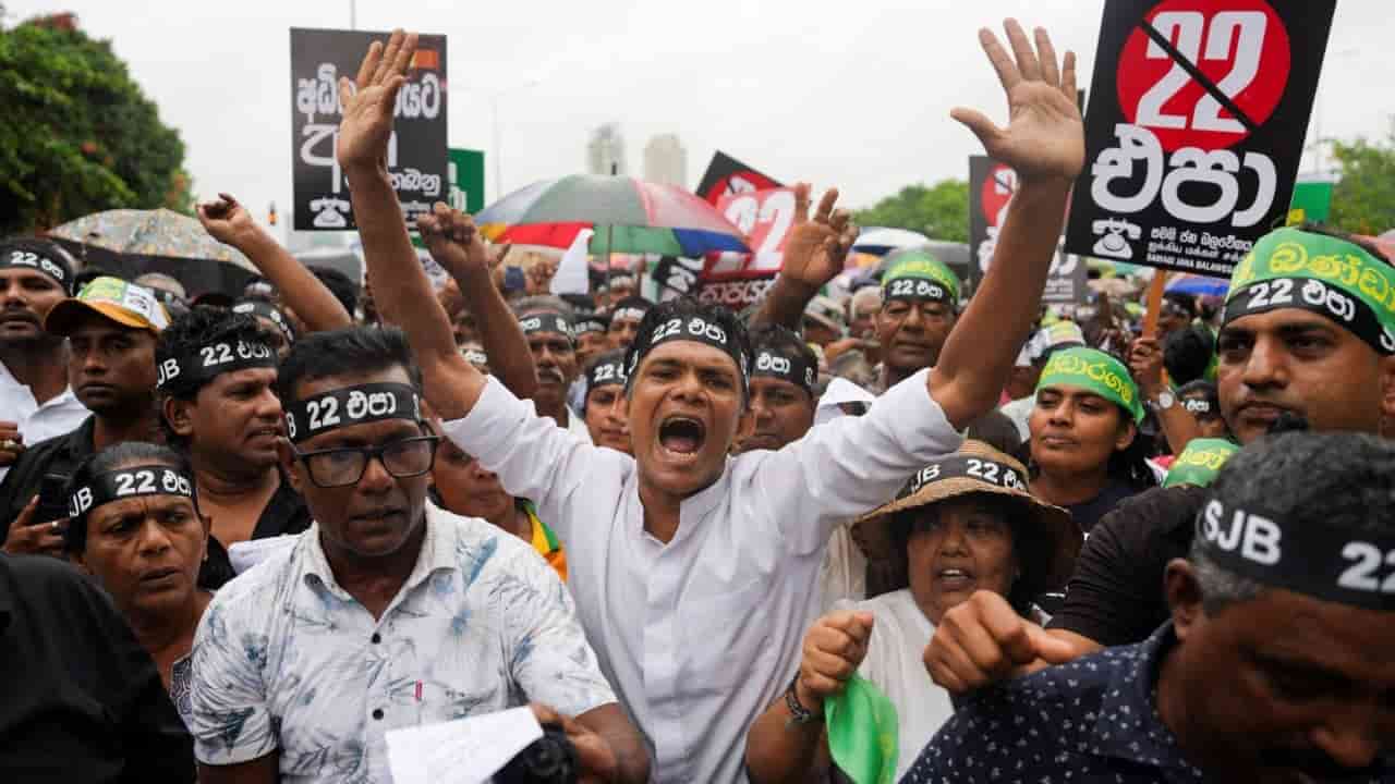 Sri Lanka opposition protests judicial reforms