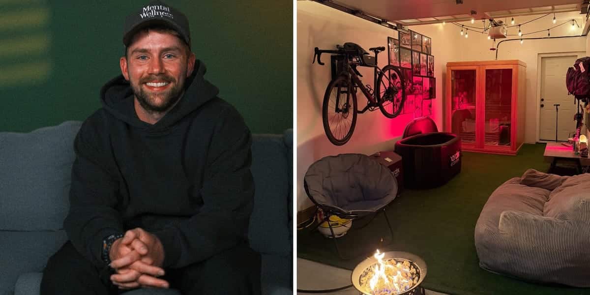 Man transforms townhouse garage into wellness hub for $10,000