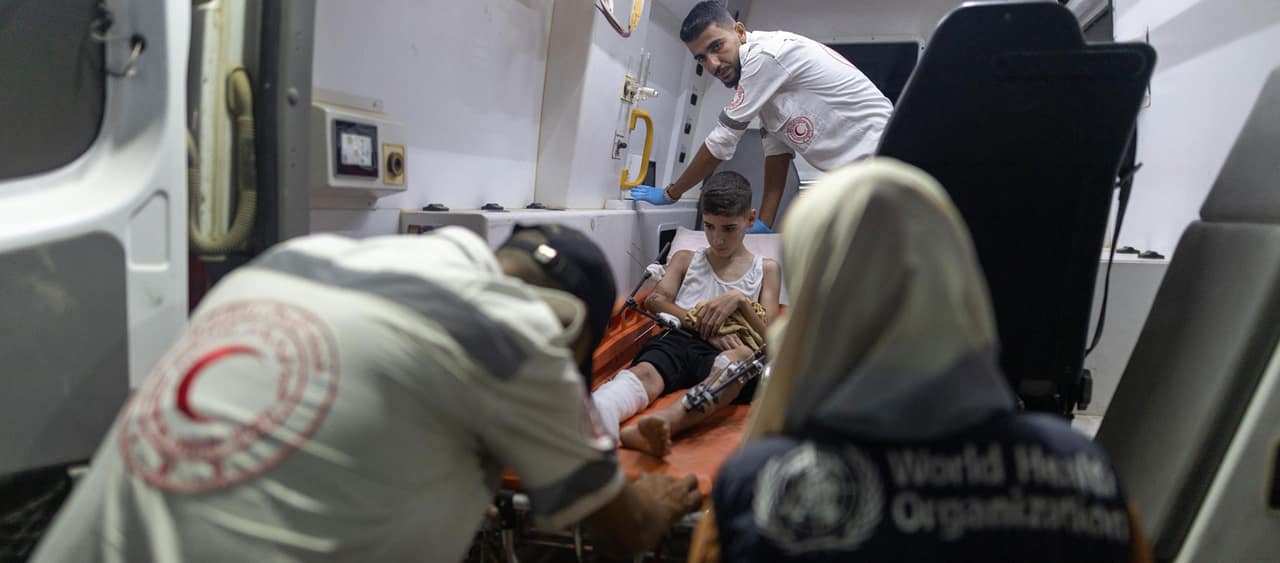 WHO evacuates 85 patients and companions from Gaza for treatment abroad