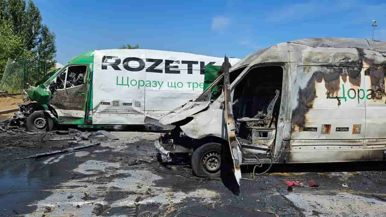 Russian drone strike kills 1, injures 7 at Rozetka warehouse in Kyiv Oblast