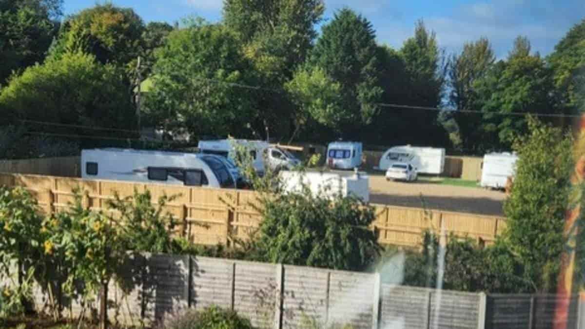 Villagers take drastic action to prevent travellers settling in their neighbourhood