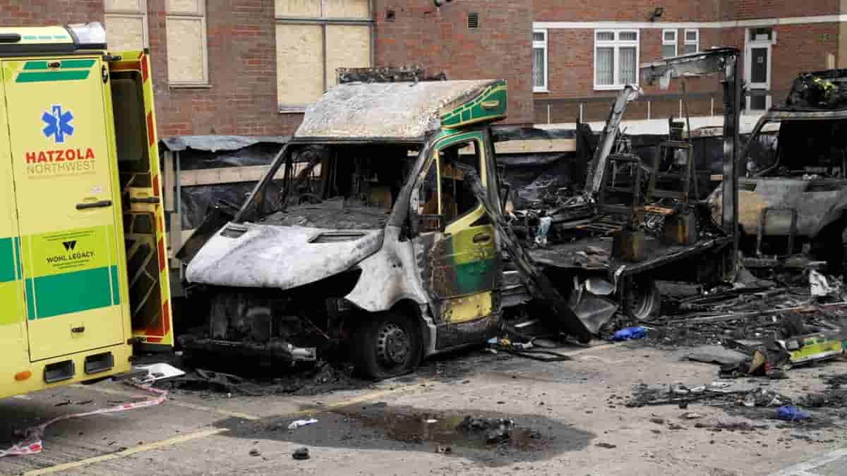 Four men plead guilty to Golders Green ambulance arson attack