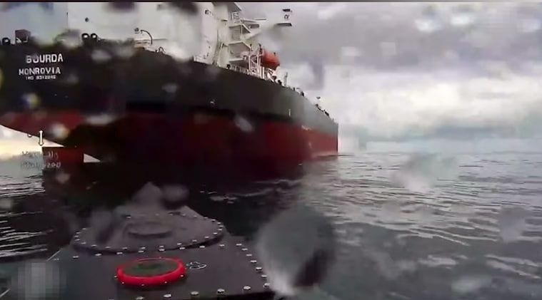 Ukraine sinks sanctioned Russian ship Yanina in Black Sea