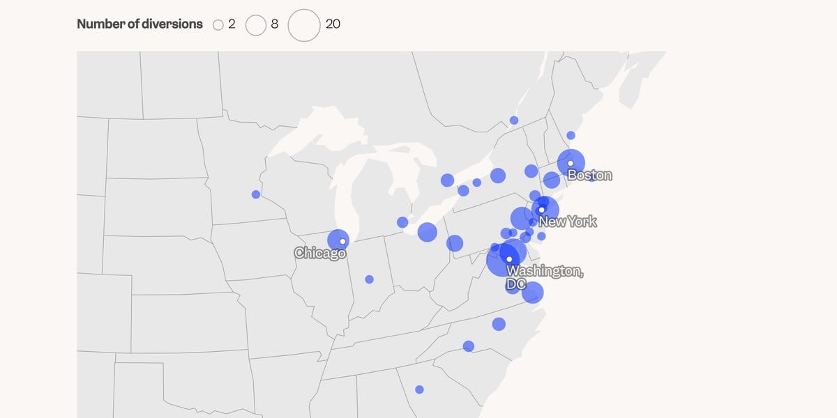 Verizon fiber cut diverts 165 flights, grounds hundreds more