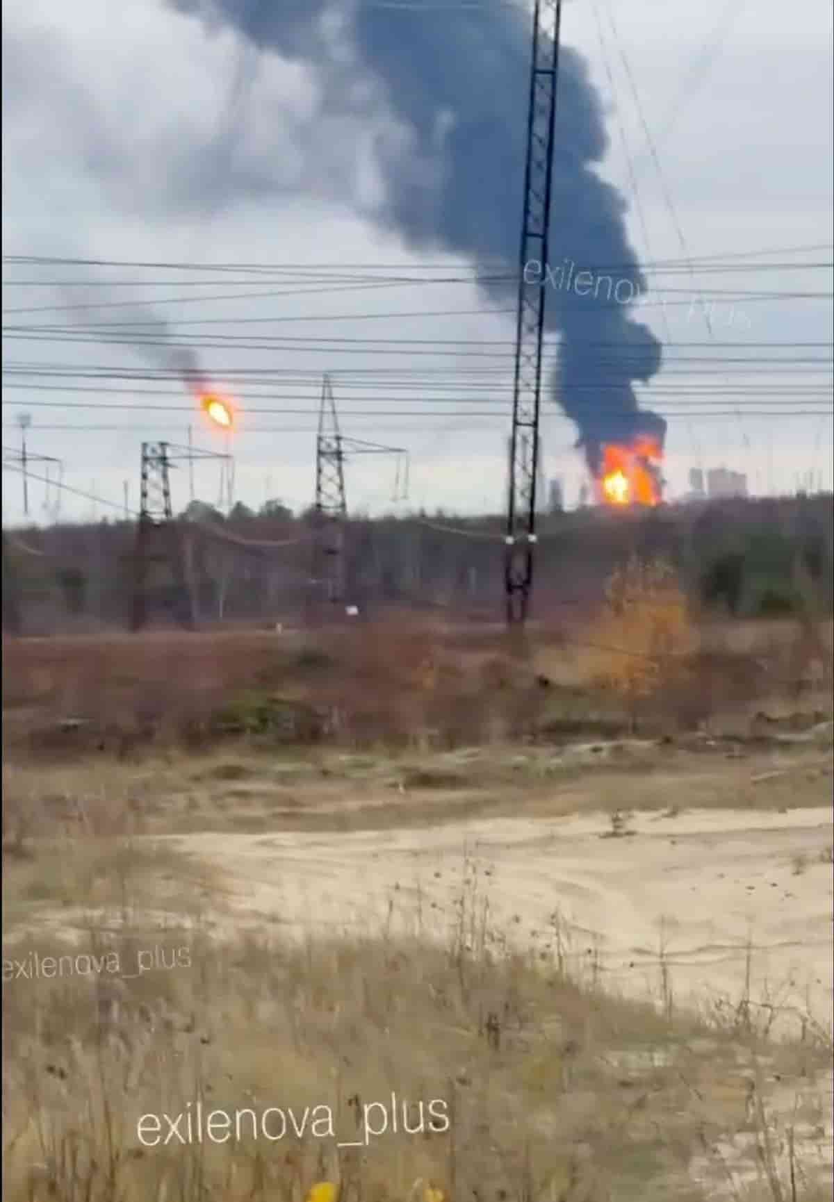 Fire reported at Russian industrial facility after drone attack