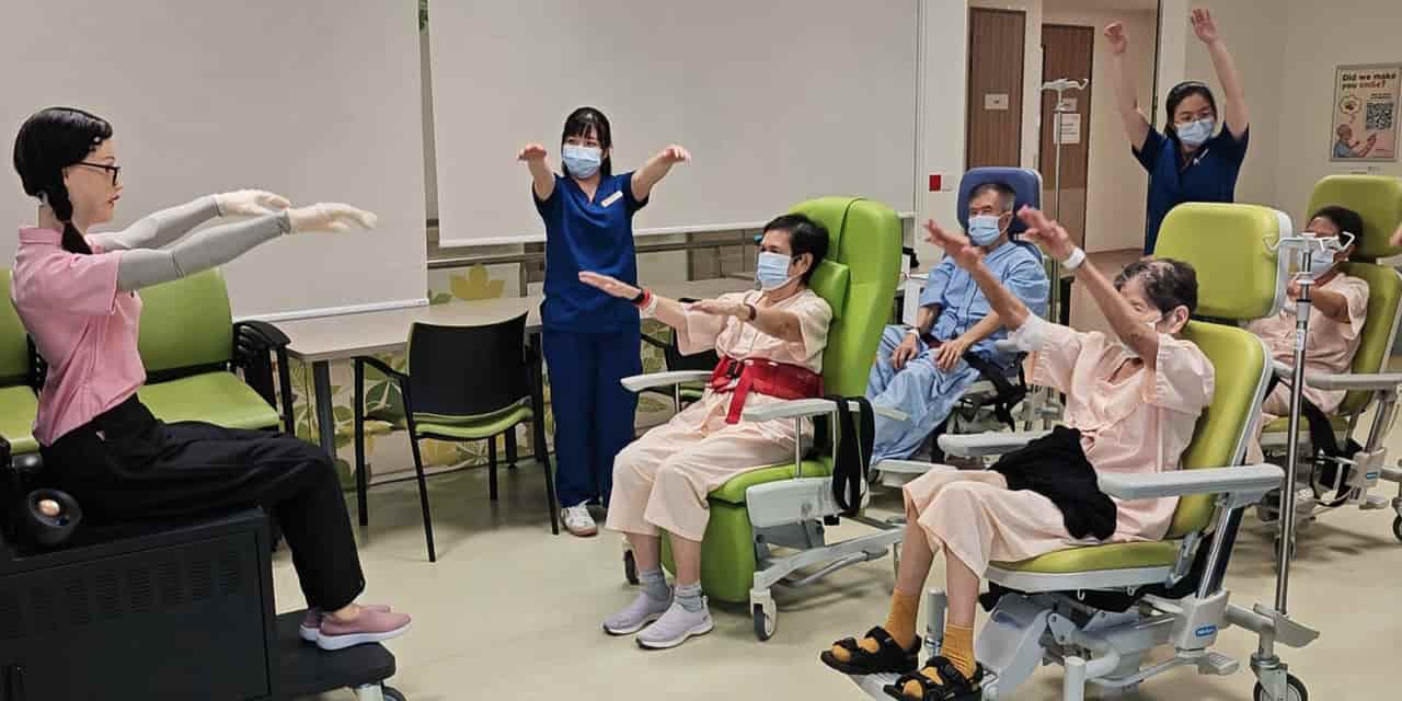 Singapore deploys AI robots to aid aging population