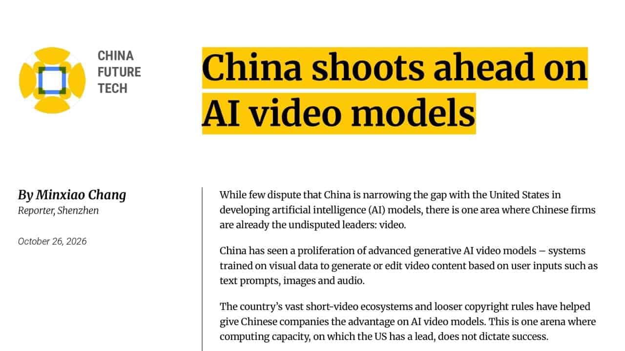 China's AI video models gain ground, Kling IPO signals industry shift