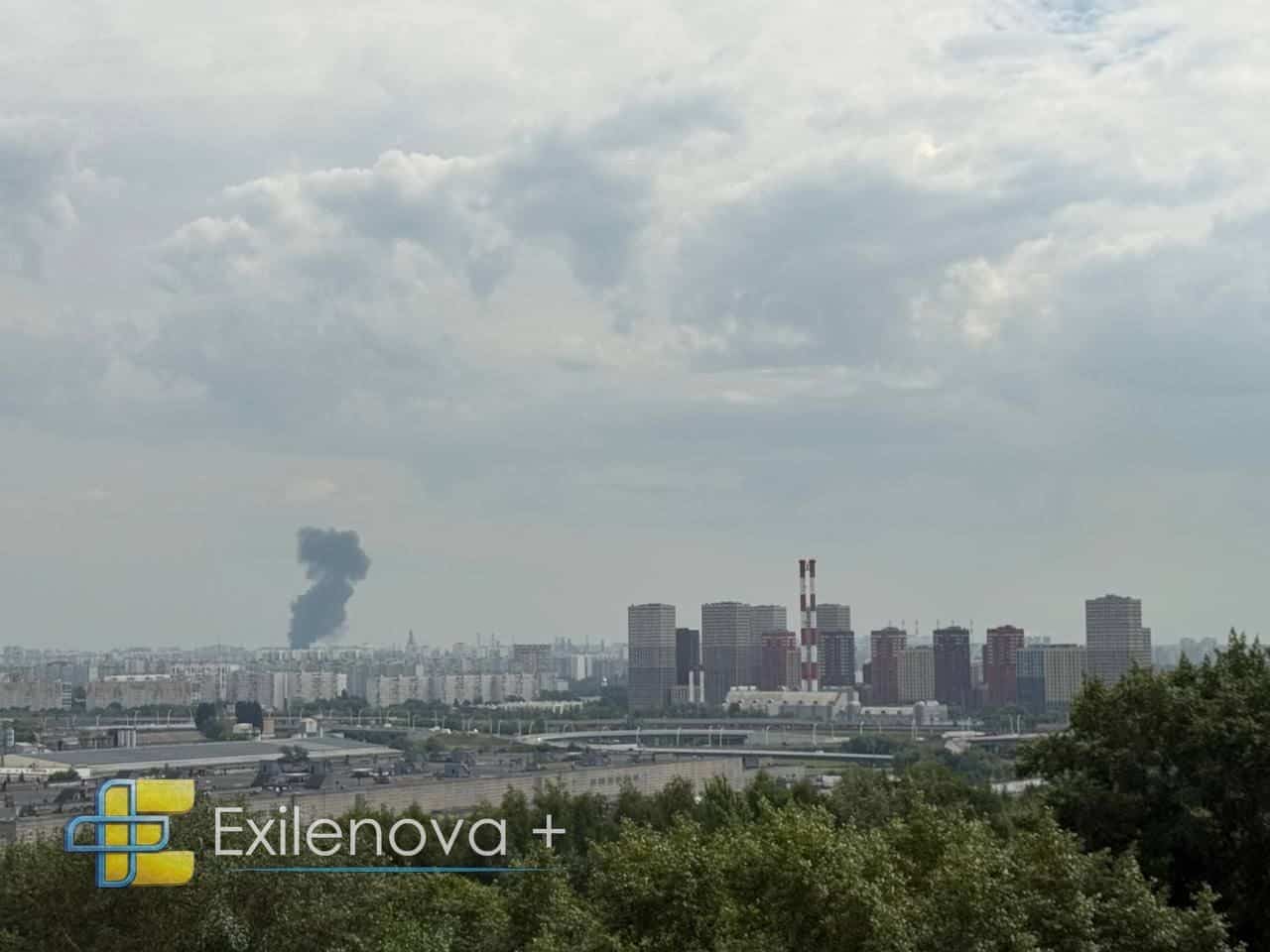 Moscow Oil Refinery reportedly on fire again