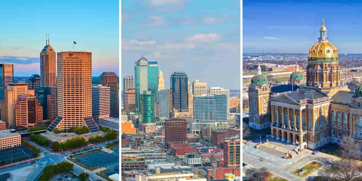 11 states where housing costs are below 30% of median income
