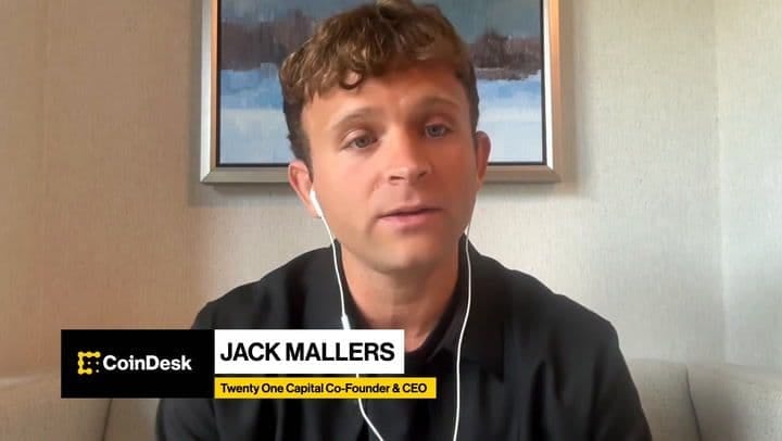 Jack Mallers Steps Down as CEO of Bitcoin Treasury Twenty One Capital