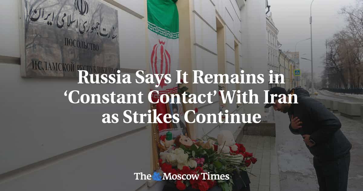 Russia in contact with Iranian officials amid escalating conflict