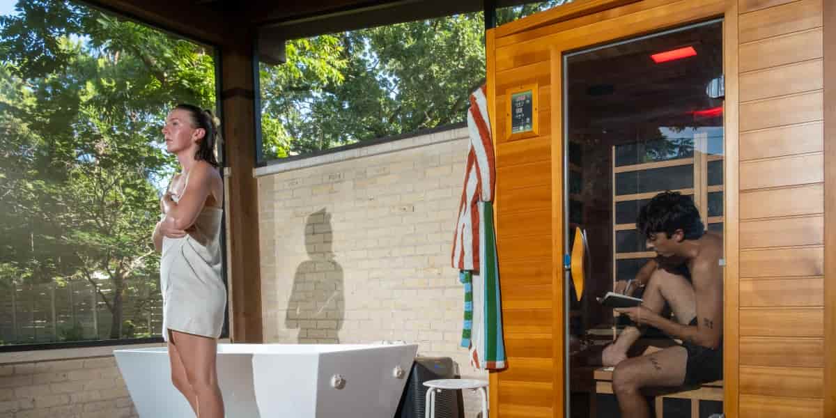 Wellness rooms with saunas and cold plunges are reshaping American homes