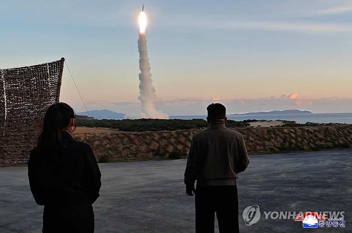 Kim Jong-un oversees hypersonic missile launch, urges war deterrent buildup