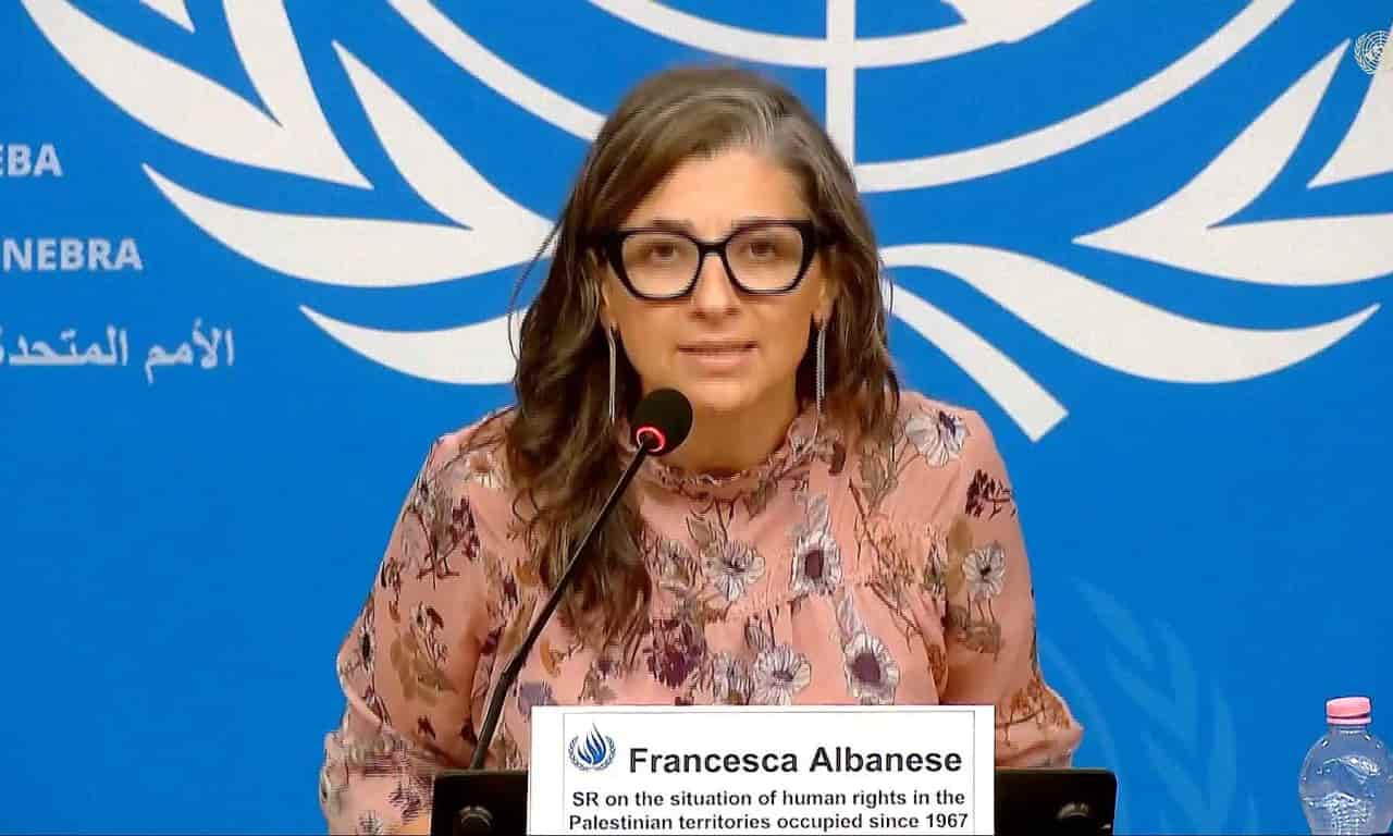 UN expert calls for immediate trade and arms embargo on Israel