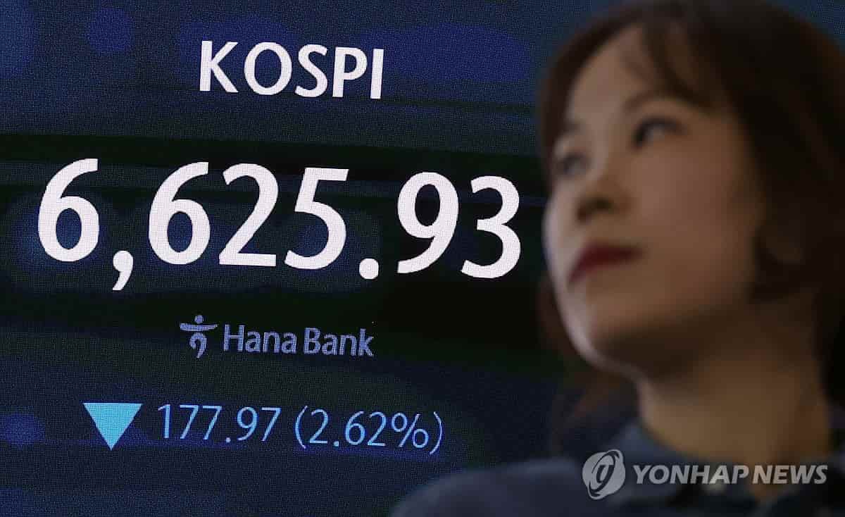 Seoul shares open lower on inflation, Mideast woes