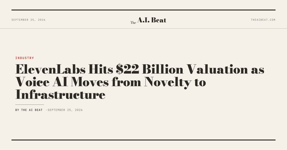 ElevenLabs valuation hits $22 billion in secondary share sale