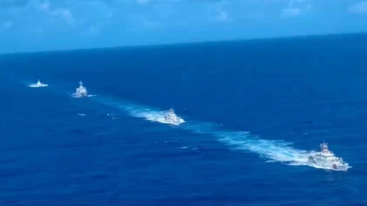 Chinese vessels shadow US-Philippine naval drills near disputed shoal