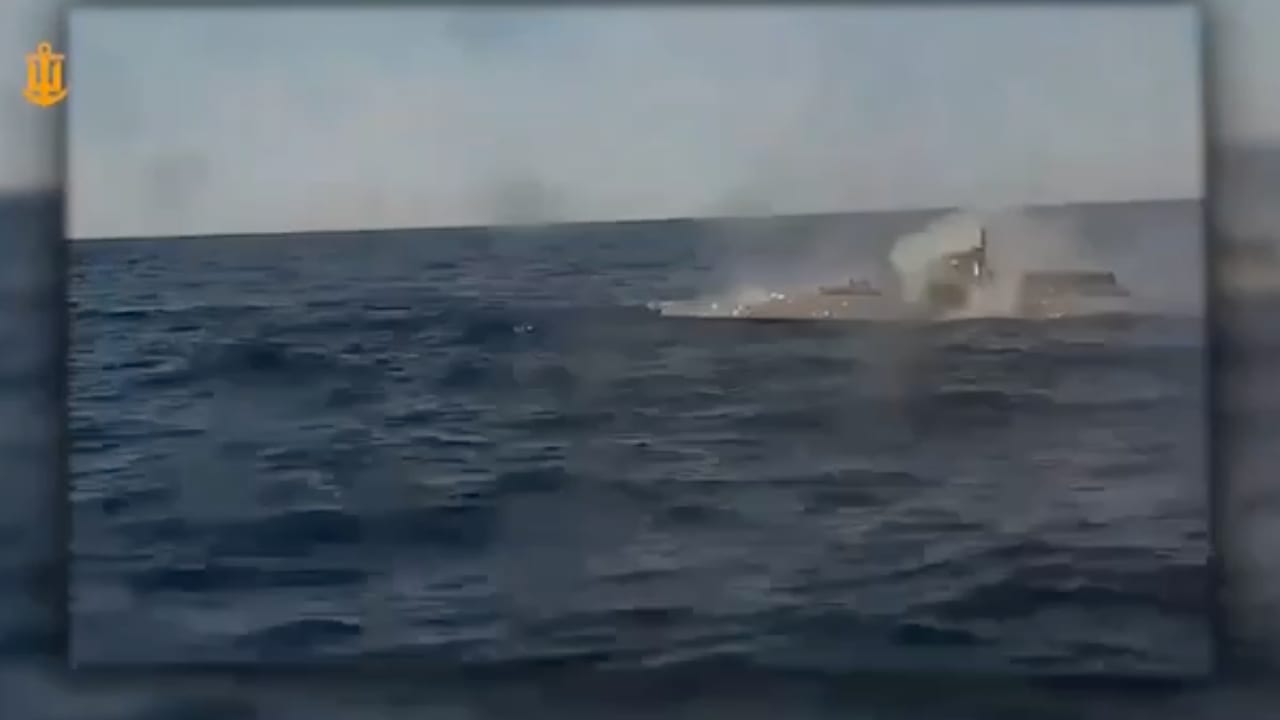 Ukraine naval drone destroys Russian counterpart in Black Sea