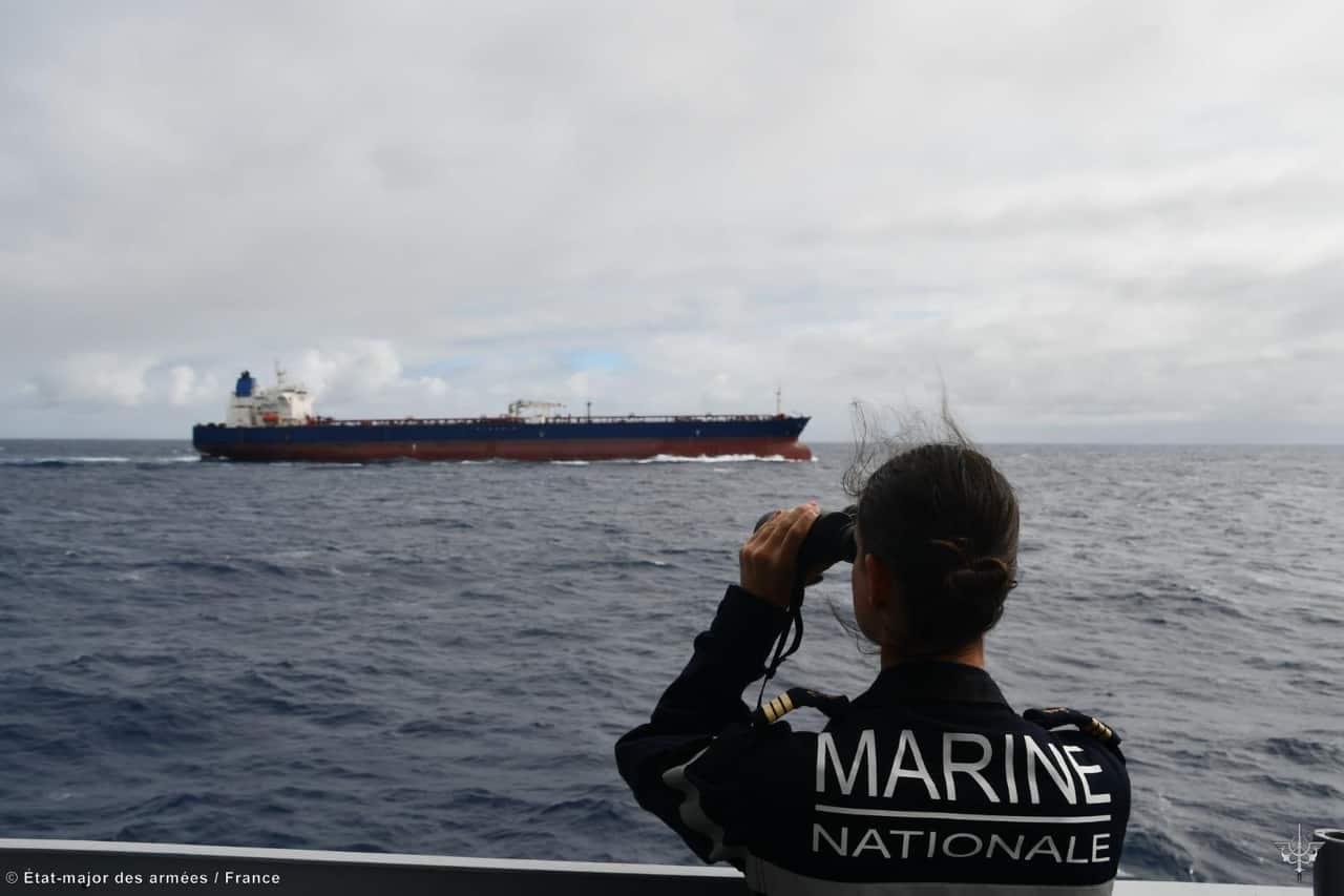 French Navy intercepts Russian shadow fleet tanker in Indian Ocean