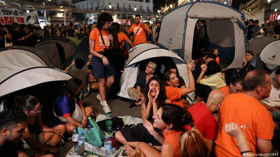 Tens of thousands protest Spain's housing crisis