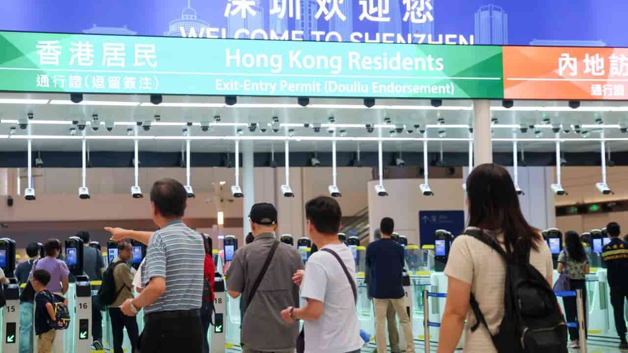 Hong Kong's Huanggang Port quiet ahead of holiday rush