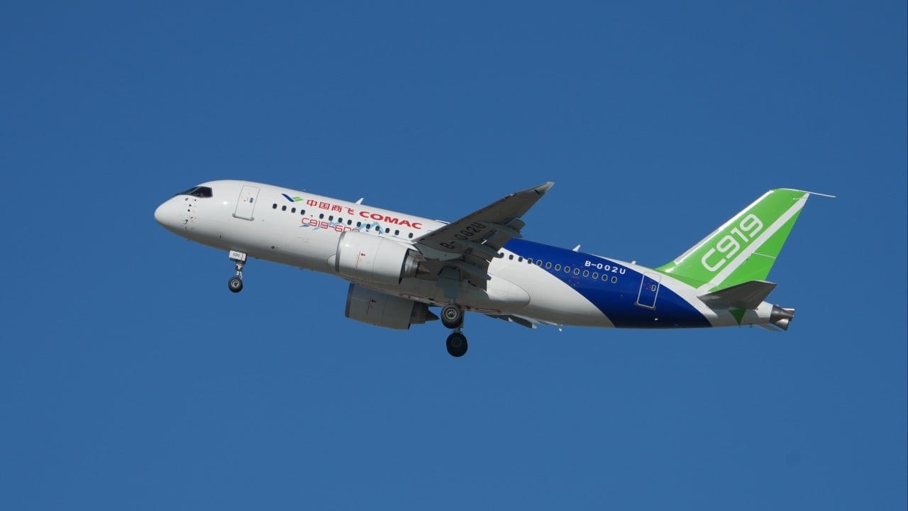 China's C919 jet aims to replace Western aerospace parts