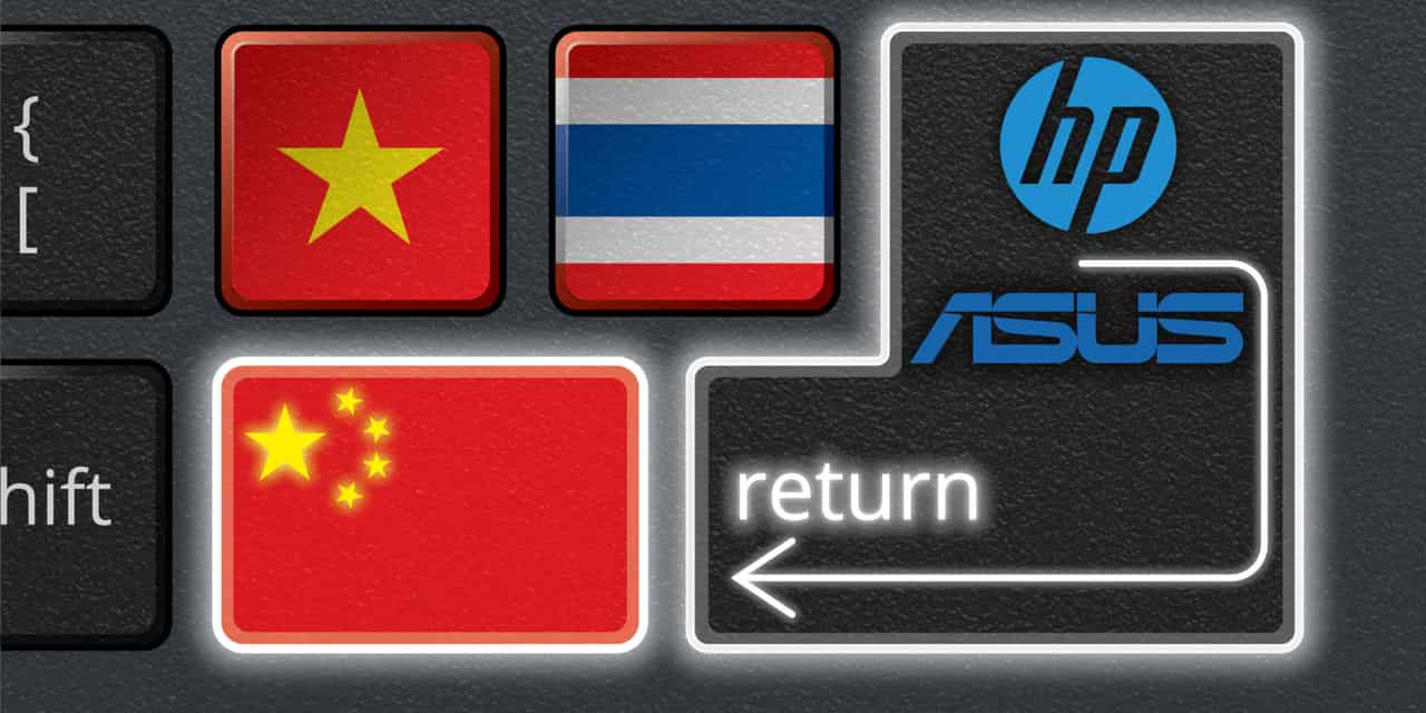 HP, Asus Shift PC Production Back to China Amid AI Cost Hikes