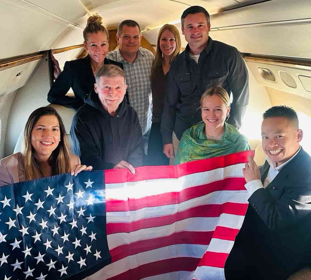 Freed American teacher Stephen Hubbard returns home after Russian captivity