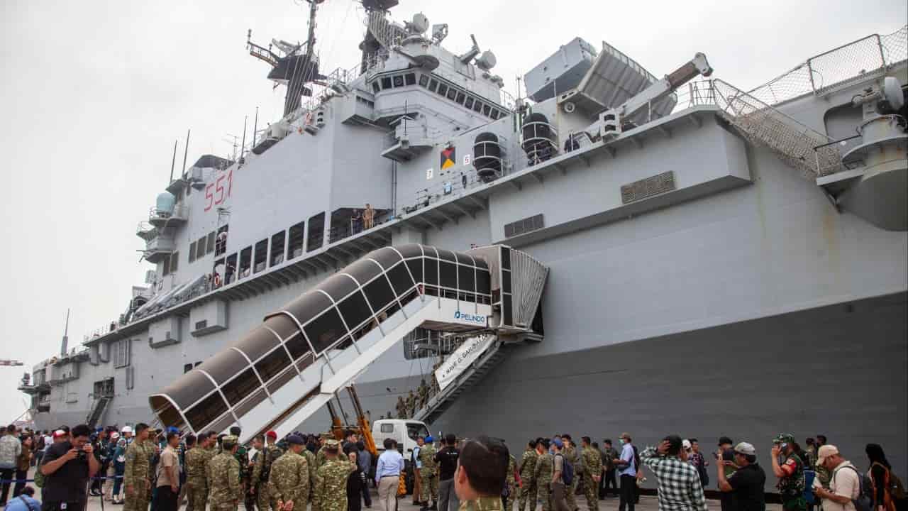 Indonesia commissions first aircraft carrier, bolstering sea defence