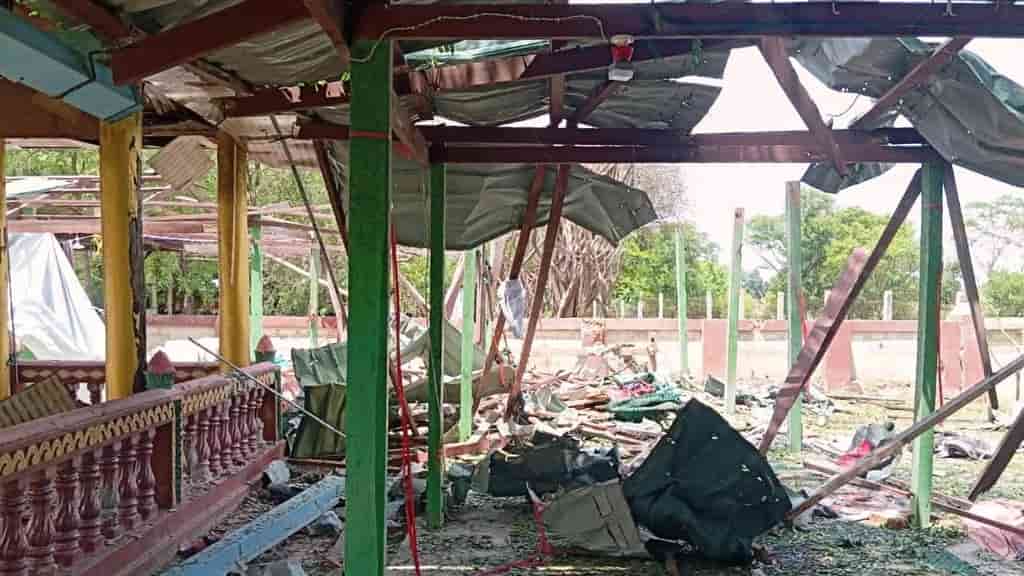 Myanmar air strike kills 14 praying at monastery, rebel witnesses say