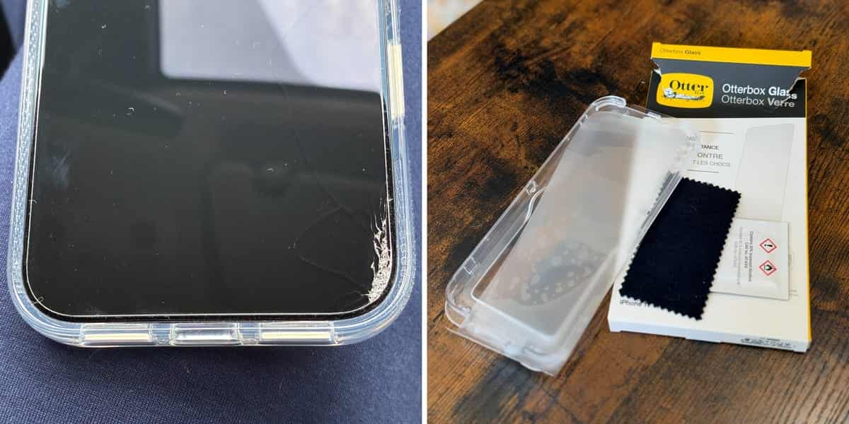 OtterBox screen protector survives brick drop, now 20% off
