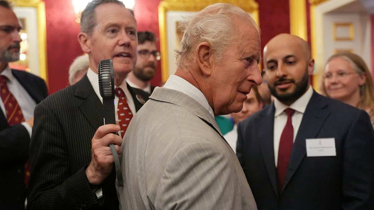 King Charles feels the heat at climate reception during record June heatwave