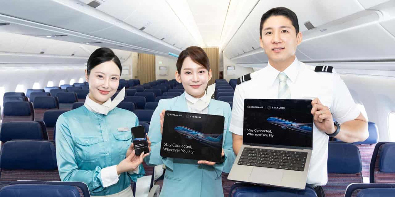 Korean Air offers free Starlink in-flight Wi-Fi