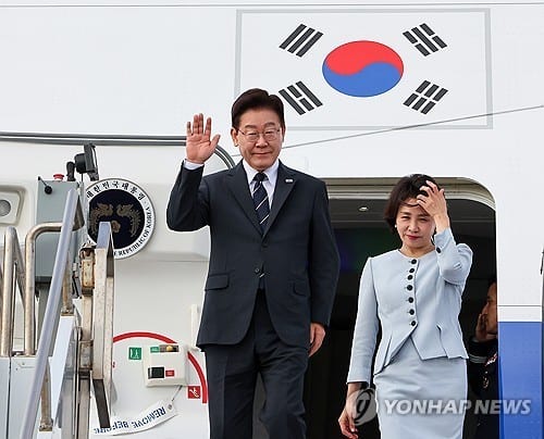 South Korean President Lee concludes San Francisco visit, departs for South America